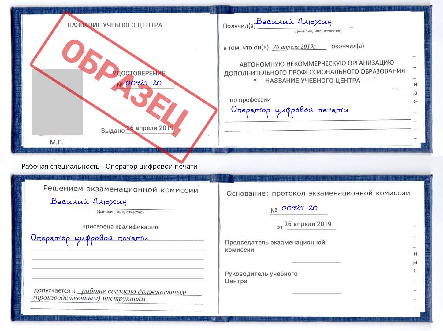 Оператор цифровой печати Дальнегорск